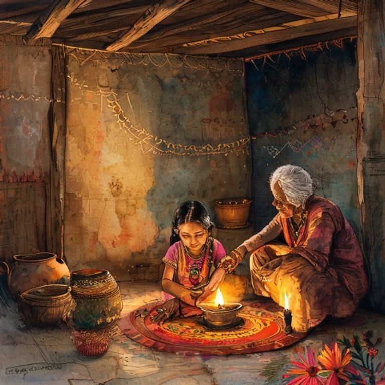 दीये की रोशनी